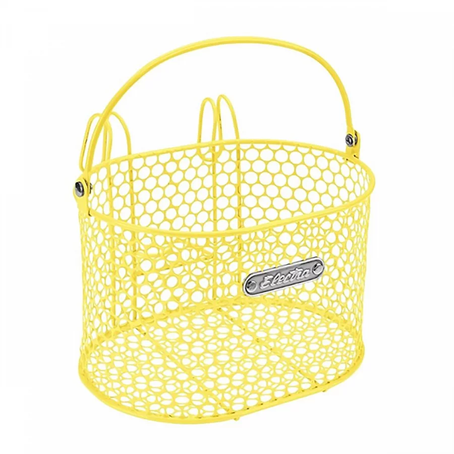 Electra Honeycomb Small Hook-Mounted Handlebar Basket Yellow