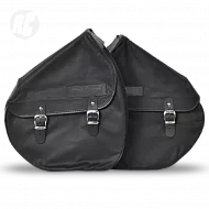 The Ruffian Saddle Bag Slim Left Black
