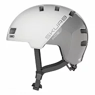 ABUS Skurb Ace Junior Helmet Silver White (Size M)