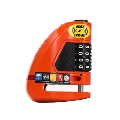 Ulac Air Alarm Combo Disc Lock Orange