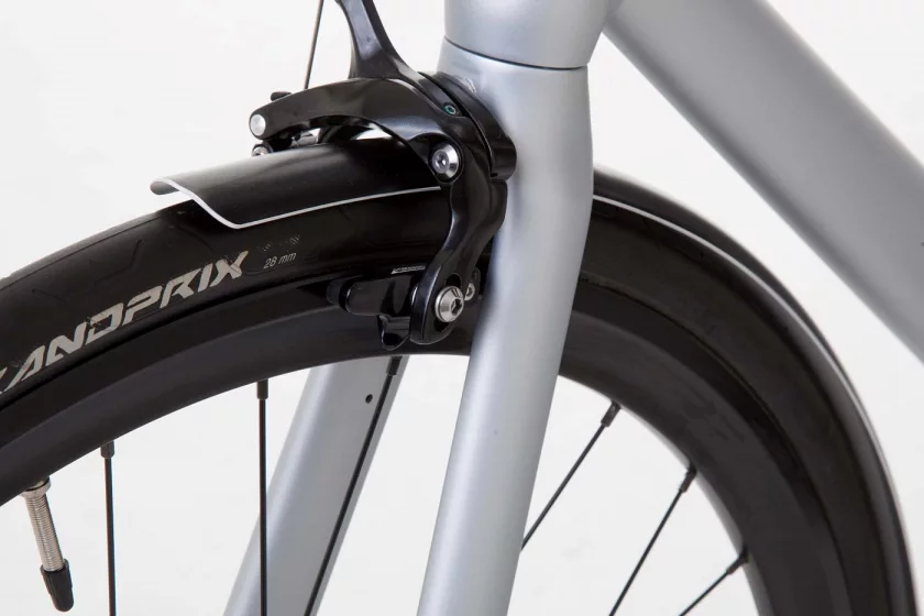 Schindelhauer Mudguards Ludwig VIII, XI, Lotte, silver 35mm (version 7) Scotch Brite Polished