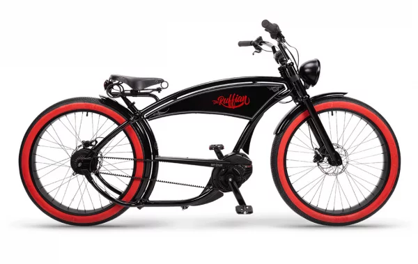 Men's E-bike The Ruffian Bosch Performance Line CX Black/Redwall