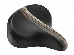 Electra Saddle w/Elastomers Retro Stripe Black