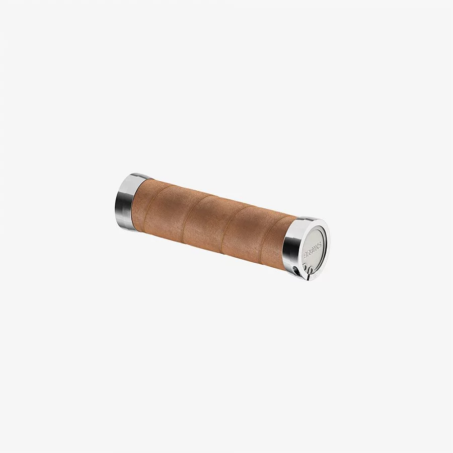 Brooks Slender Leather Grips 130/130 Dark Tan