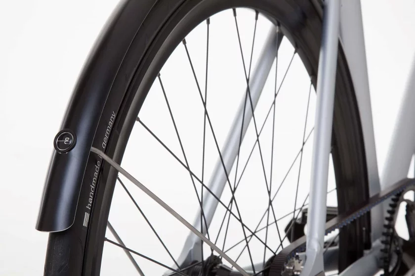 Schindelhauer Mudguards Ludwig VIII, XI, Lotte, silver 35mm (version 7) Scotch Brite Polished