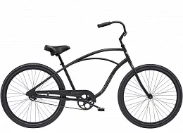 Teenagers' Bike Electra Cruiser 1 Step Over Matte Black 24"