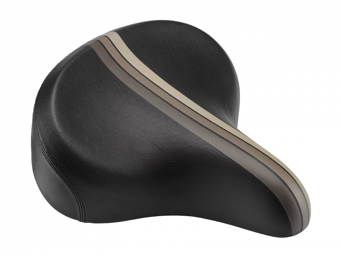 Electra Saddle w/Elastomers Retro Stripe Black