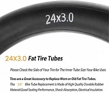  Bike Fat Tire Tubes with Schrader 32 mm 24x3