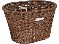 Electra Plastic Woven Headset Mount Basket Dark Brown