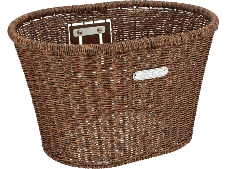 Electra Plastic Woven Headset Mount Basket Dark Brown